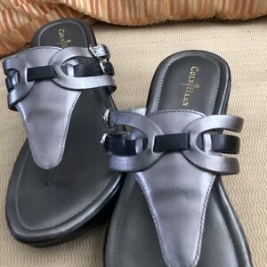 Cole Haan Women's Metallic Gray Sandals